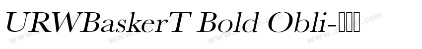 URWBaskerT Bold Obli字体转换
